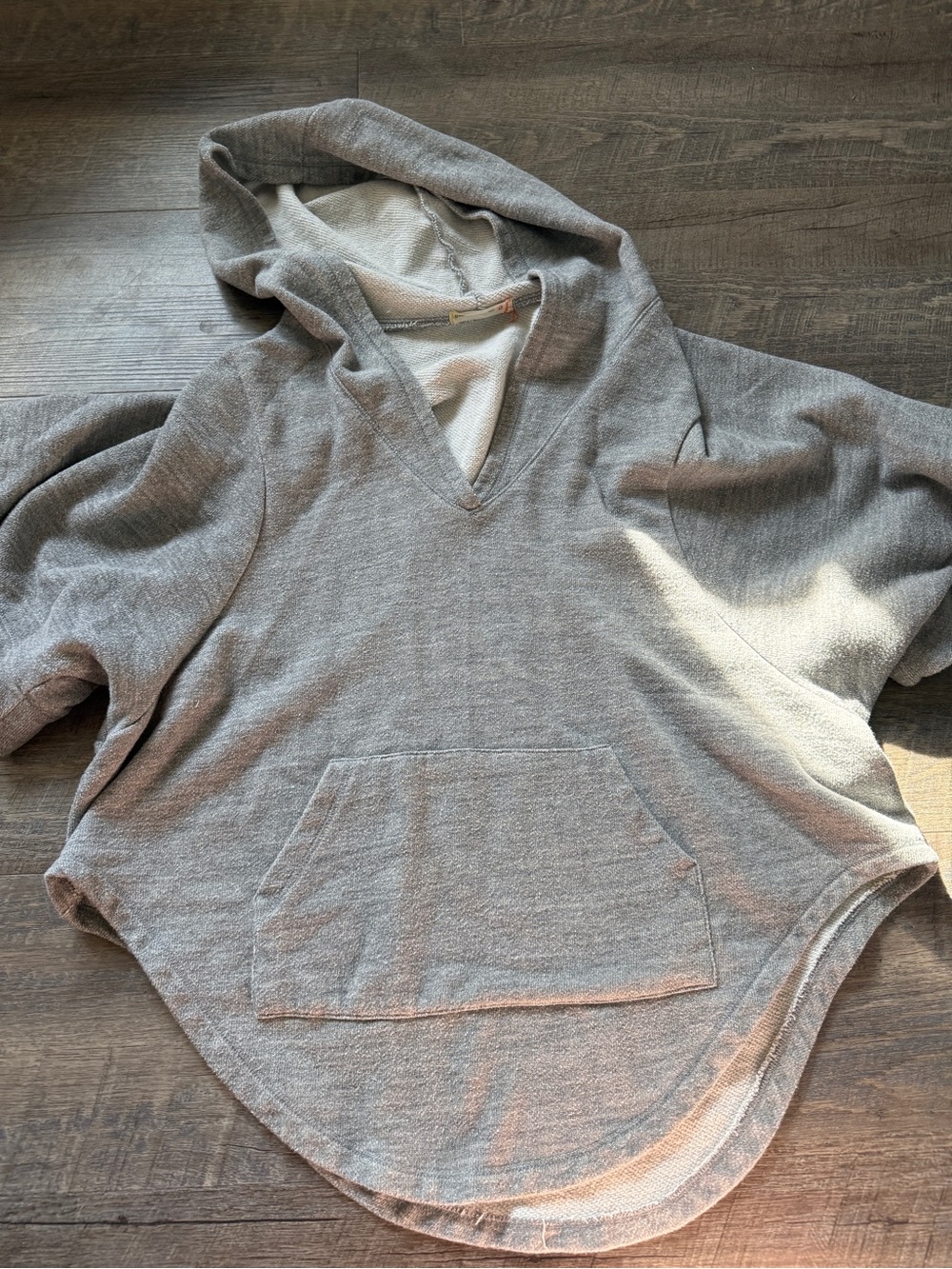 Alternative Light Gray Hooded Pullover, soft and cozy